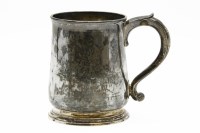 Lot 179 - A George II silver mug by Richard Bayley (probably)