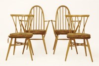 Lot 583 - Four Ercol dining chairs
