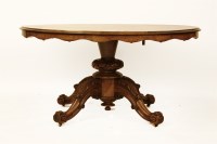 Lot 635 - A Victorian oval burr walnut 'loo' table
