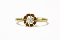 Lot 43 - An Edwardian single stone diamond ring