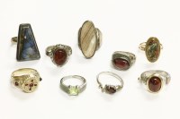 Lot 99 - Nine assorted rings