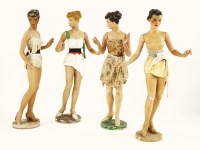 Lot 290 - A set of four Siegel plaster mannequins