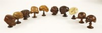 Lot 283 - Ten Continental carved beech milliner's lasts