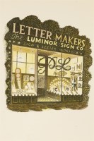 Lot 136 - Eric Ravilious (1903-1942)
'LETTER MAKERS'
Lithograph