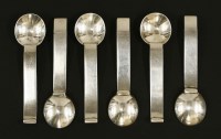 Lot 50 - Six French silver teaspoons