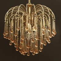 Lot 294 - A modern brass chandelier