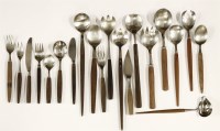 Lot 226 - A collection of mostly teak-handled cutlery