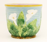 Lot 23 - A George Jones majolica pottery jardinière