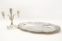 Lot 169 - A Continental silver serving platter
