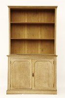 Lot 578 - A limed oak bookcase