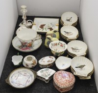 Lot 260 - Ceramics: including sixteen French bird and shell dishes