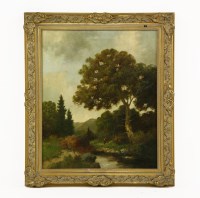 Lot 421 - French School
A FIGURE IN A LANDSCAPE
Indistinctly signed l.r.