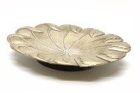 Lot 163 - A Japanese white metal oval bowl