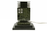 Lot 553A - A toleware table lamp in the form of a Japanese lantern