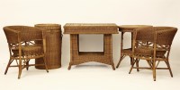 Lot 647 - A suite of wicker furniture