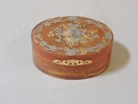 Lot 140 - An 18th century oval tortoiseshell box