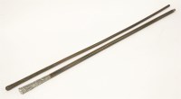 Lot 217 - An unusual 19th century piqué work cane or baton