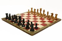 Lot 193 - A Jacques of London ebony and boxwood Staunton chess set