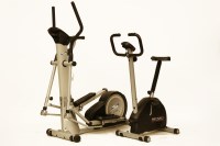 Lot 615 - An Ultim8 Synergy LS 7000 (new in 2009) cross trainer and a York Cardiofit 2950HP exercise bike