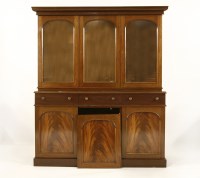 Lot 656 - A Victorian style mahogany glazed bookcase