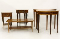 Lot 666 - Two inlaid occasional tables