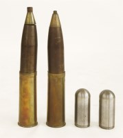 Lot 72 - A pair of brass cased shells
