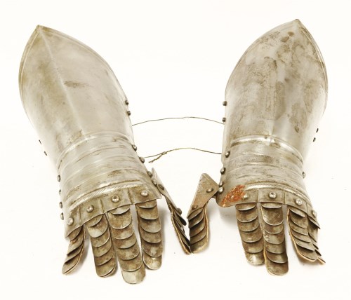 Lot 15 - A pair of armour gauntlets
