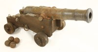 Lot 68 - An iron signalling cannon