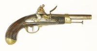 Lot 77 - A French flintlock pistol