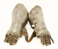 Lot 23 - A pair of armour gauntlets