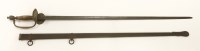 Lot 53 - A 1796 pattern infantry officer's sword and scabbard