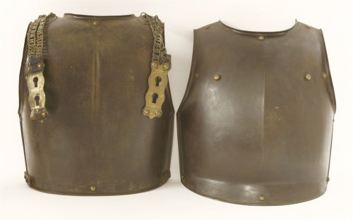 Lot 37 - An armour breast and backplate