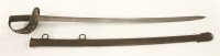 Lot 56 - A 1882 pattern British cavalry trooper's sword with metal scabbard
