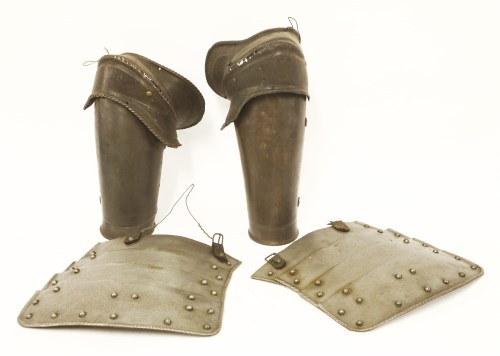 Lot 40 - A pair of armour elbow and forearm pieces