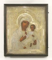 Lot 201 - A Russian Madonna and child icon