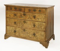 Lot 587 - A Queen Anne walnut chest of drawers