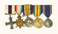Lot 128 - A World War One MC group of four awarded to Group Captain G Y Tyrrell