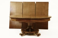 Lot 592 - A William IV mahogany extending dining table