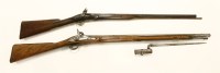 Lot 106 - A percussion musket and a sporting gun