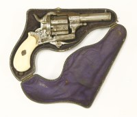 Lot 108 - An ivory-handled pin fire revolver