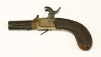 Lot 110 - A percussion pocket pistol