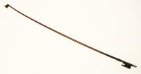 Lot 243 - A silver-mounted violin bow