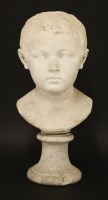 Lot 239 - A marble bust of a boy