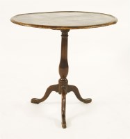 Lot 617 - A George III decorated tripod table
