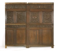 Lot 551 - Eight large carved panels