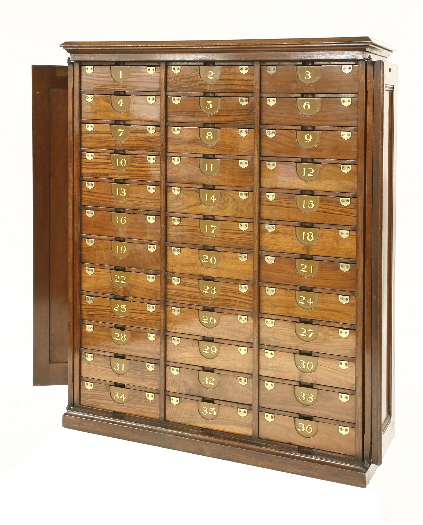 Lot 620 An Edwardian mahogany office