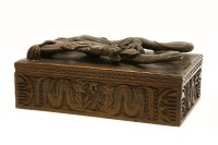 Lot 352 - A carved box