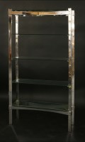 Lot 288 - A Merrow Associates glass and chrome stand