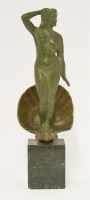 Lot 69 - An Art Deco patinated bronze figure of the 'Birth of Venus'