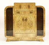 Lot 80 - An Art Deco walnut drinks cabinet